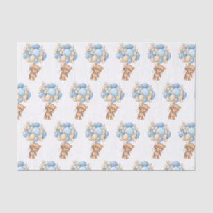 Papier Mousseline Ballons Baby shower Ours Teddy Papier Tissu