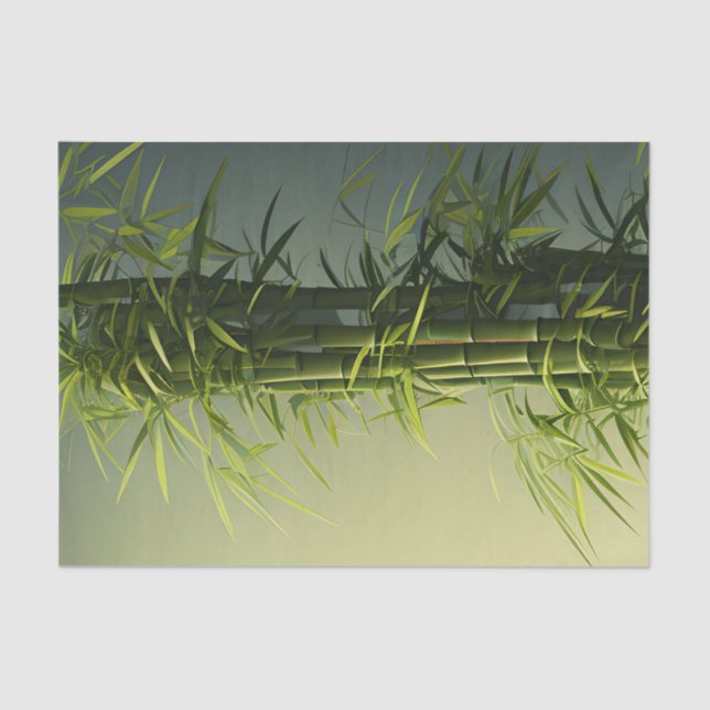 Papier Mousseline Bambou naturel chanceux (Recto)