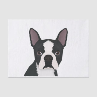 Papier Mousseline bande dessinée de terrier de Boston
