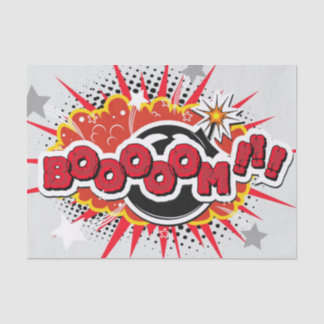 Papier Mousseline Bande dessinée Pop Art Boom Explosion