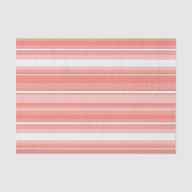 Papier Mousseline Bandes coralliennes (Recto)