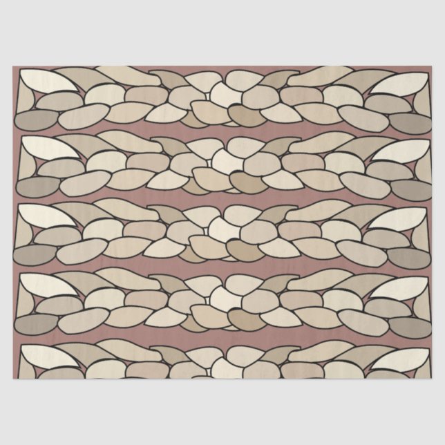 Papier Mousseline Bandes de corde modernes (Recto)