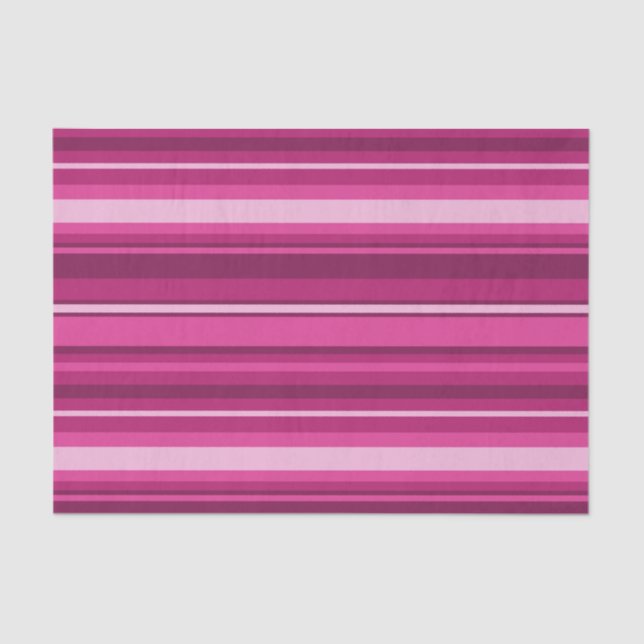 Papier Mousseline Bandes de Fuschia (Recto)