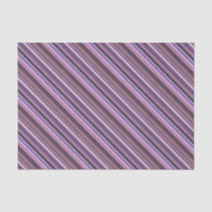 Papier Mousseline Bandes diagonales mauves