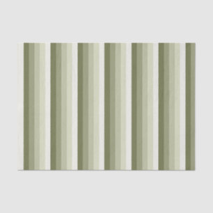 Papier Mousseline Bandes d'ombre vert olive