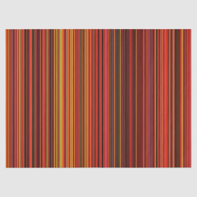 Papier Mousseline Bandes multicolores  (Recto)
