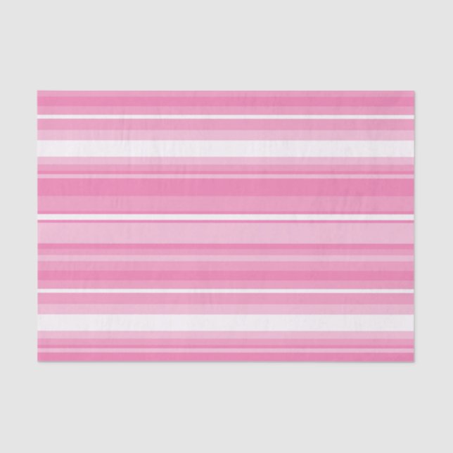 Papier Mousseline Bandes roses (Recto)