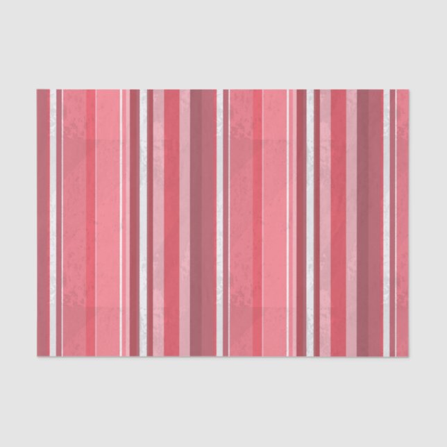 Papier Mousseline Bandes roses de bonbons (Recto)