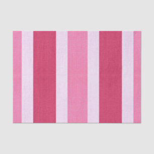 Papier Mousseline Bandes rouge, blanche et rose
