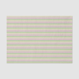 Papier Mousseline Bandes vert violet rose jaune