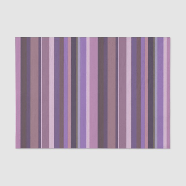 Papier Mousseline Bandes verticales mauves (Recto)