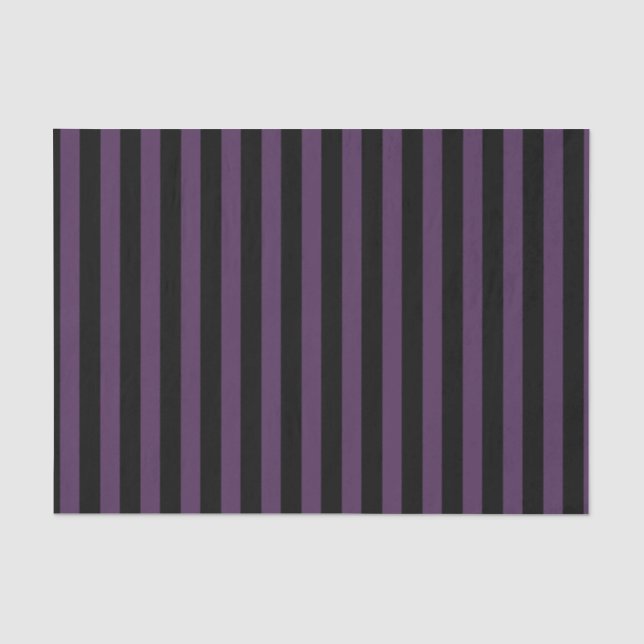 Papier Mousseline Bandes violettes foncées et noires (Recto)