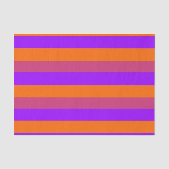 Papier Mousseline Bandes violettes, orange et roses (Recto)
