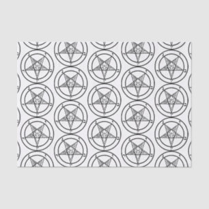 Papier Mousseline Baphomet Pentagram Satanique