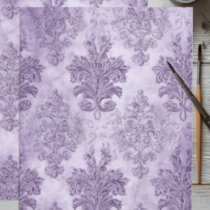 Papier Mousseline Baroque Lavande en Rouleau 