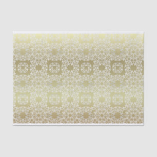 Papier Mousseline Baroque Vintage Luxe Argent Or brillant ornements