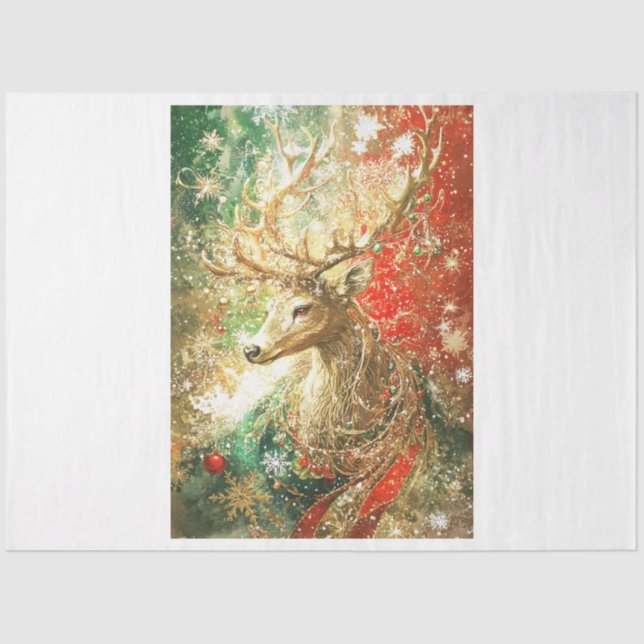 Papier Mousseline Barque Deer (Recto)