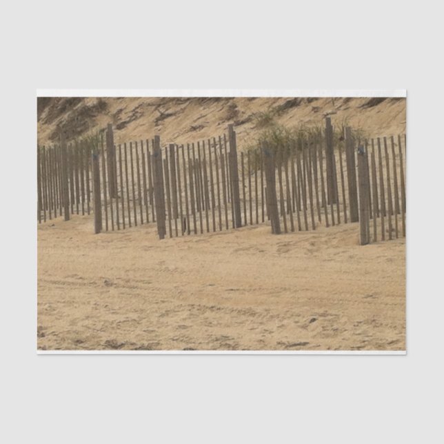 Papier Mousseline barrière de plage (Recto)