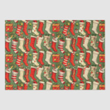 Bas de Noël Retro Vintage