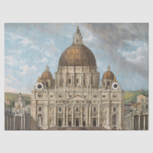Papier Mousseline Basilique Saint-Pierre de la Cité du Vatican