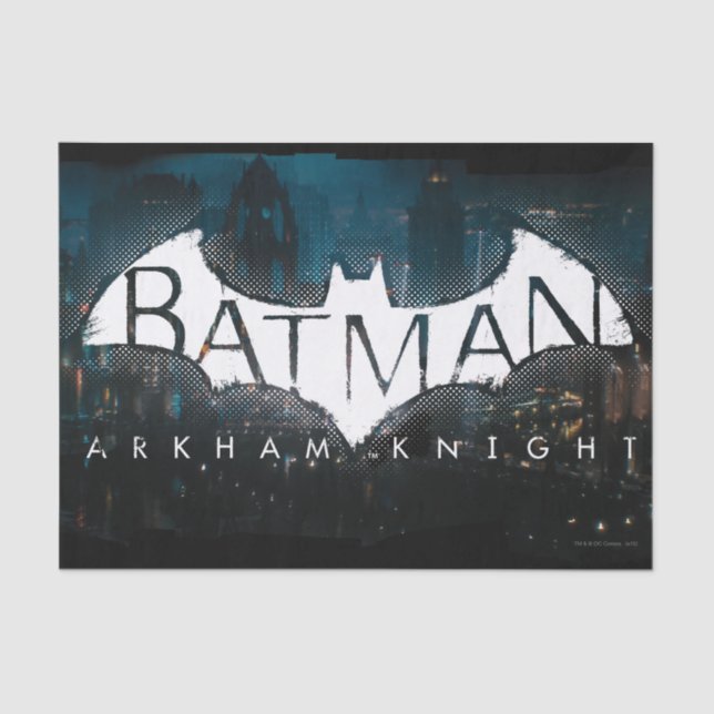Papier Mousseline Batman Arkham Knight Gotham Logo (Recto)
