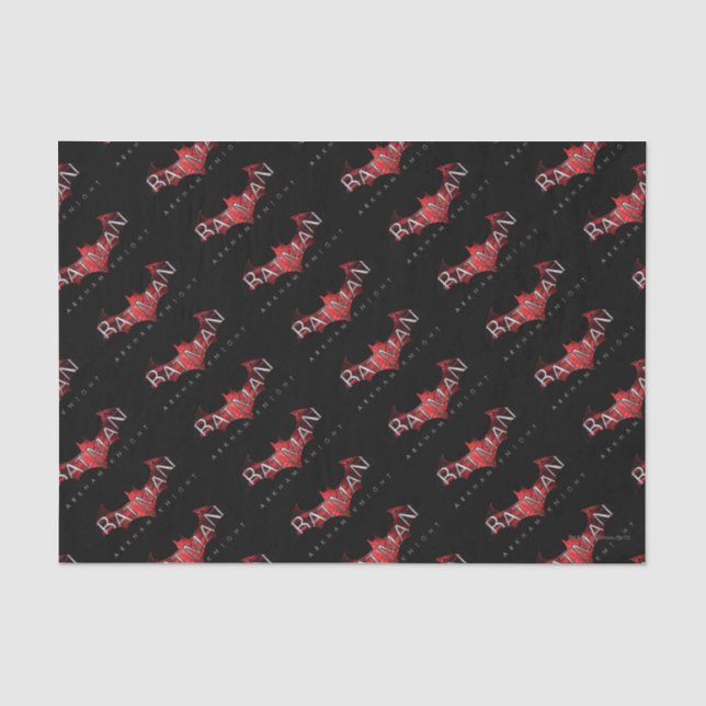 Papier Mousseline Batman Arkham Knight Logo rouge (Recto)