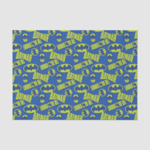 Papier Mousseline Batman - Le Motif du Chevalier foncé