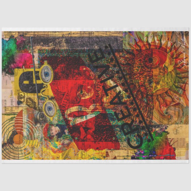 Papier Mousseline Be Creative-Collage par Edward Martin (Recto)