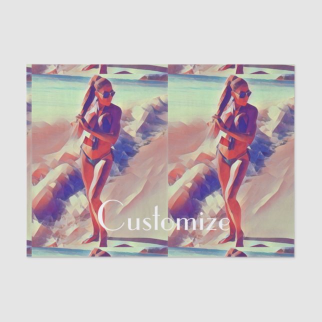 Papier Mousseline Beach Girl Thunder_Cove (Recto)