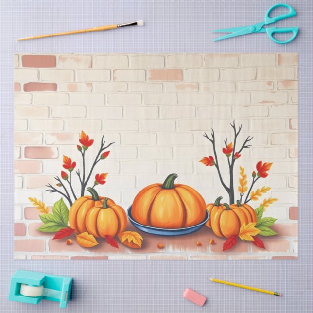 Papier Mousseline Beau Bon thanksgiving populaire Automne (Artisanat)