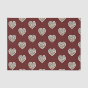 Papier Mousseline Beau coeur de texture de marbre blanc et or