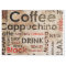 Beau motif de Cappucino de café express de café