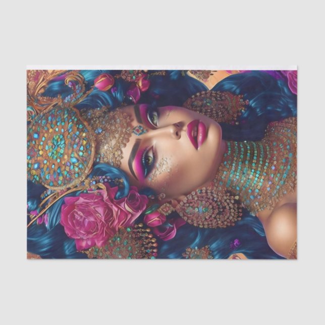 Papier Mousseline Beau papier de fond de découpage artistique (Recto)