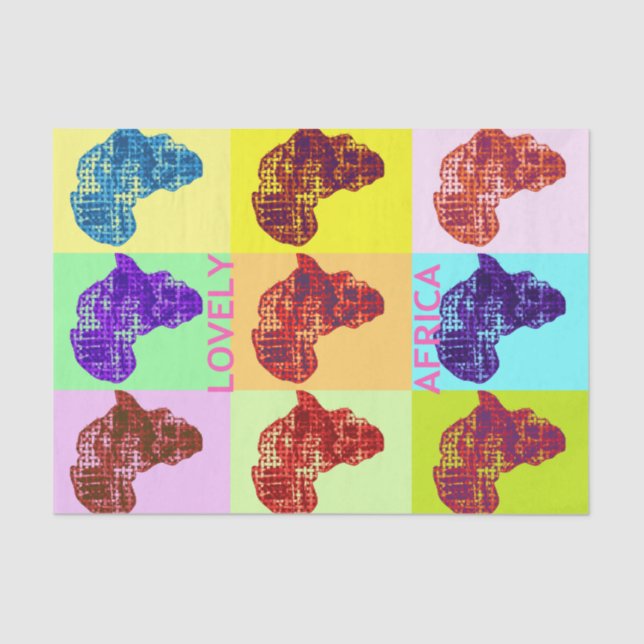 Papier Mousseline Beau papier de tissus Afrique (Recto)