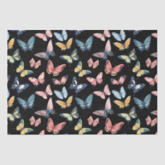 Papier Mousseline Beau Papillon coloré imprimé