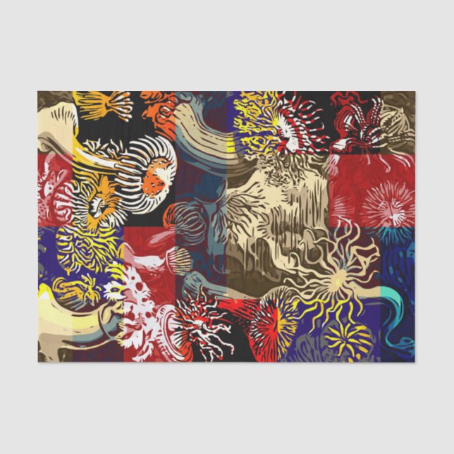 Papier Mousseline Beau résumé floral (Recto)