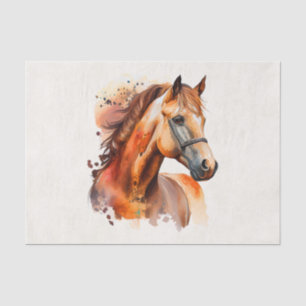 Papier Mousseline Beau Sorrel Horse Portrait