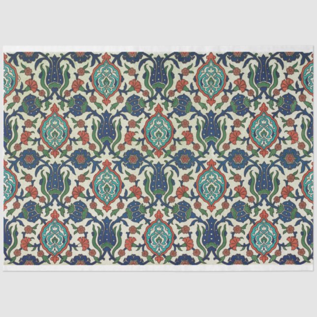 Papier Mousseline Beau tissu de découpage design de style arabe (Recto)
