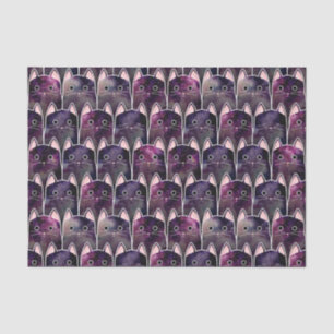 Papier Mousseline Beaucoup de Motif de chats galaxy