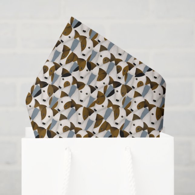 Papier Mousseline beaucoup de motif Parson Jack Russell Terriers (Sac cadeau)