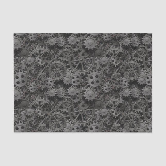 Papier Mousseline Beaucoup de vieilles vitesses en métal ou pièces (Recto)