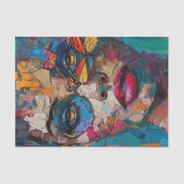 Papier Mousseline Beauté Abstraite7 (Recto)