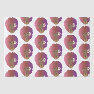 Papier Mousseline Beauté naturelle, Afro pourpre
