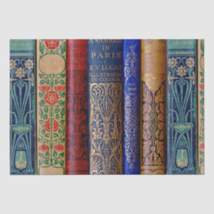 Papier Mousseline Beautiful Book Spines (Paris) Découpage