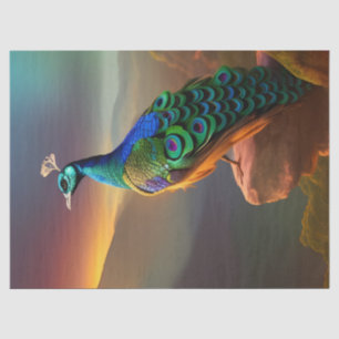 Papier Mousseline Beautiful Peacock accueille la journée