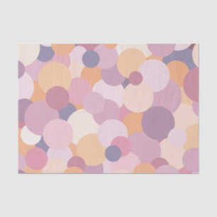 Papier Mousseline Beaux cercles roses