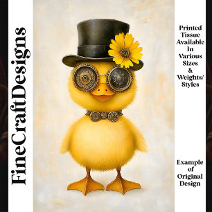 Papier Mousseline Bébé Chapeau et Lunettes de Caneton Fantaisiste L2