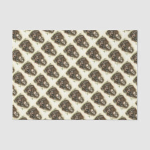 Papier Mousseline Bébé d'orang-outan avec le feuille