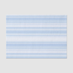 Papier Mousseline Bébé rayures bleues