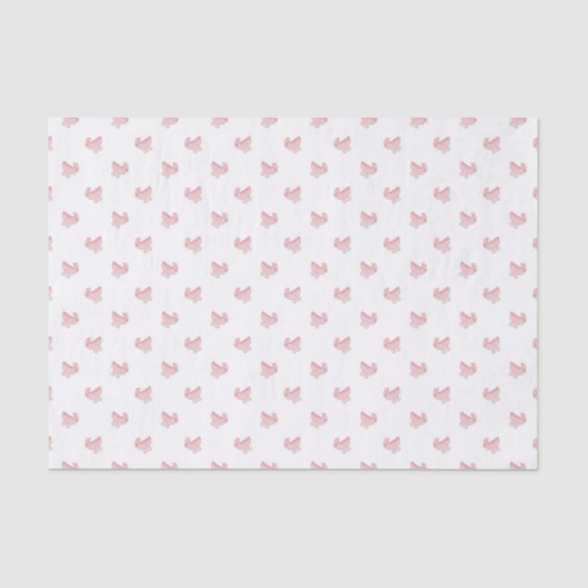 Papier Mousseline Bébé rose mignon Motif buggy (Recto)